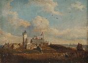 John Berney Ladbrooke Southsea Castle Spain oil painting artist